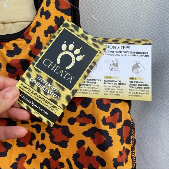 Cheata Equestrian Trotter Compression Tank Leopard Size Small NWT - Picture 4 of 9